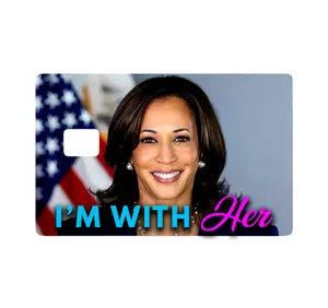 Kamala Harris I Am With Her Credit Debit Card Sticker Skin for Joe Biden Supporters