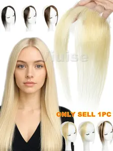 25cm Premium Human Hair Forehead Topper - Natural Hairline Extension Invisible Hair Toppers with Comfortable Lace Base, No Knots, No Shedding, and Effortless Application for a Flawless, Undetectable Look