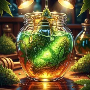 Sweet Sativa Drizzle - "Sweed" Sweet Sativa Drizzle 3 fl oz Cannabis Green Honey Drizzle