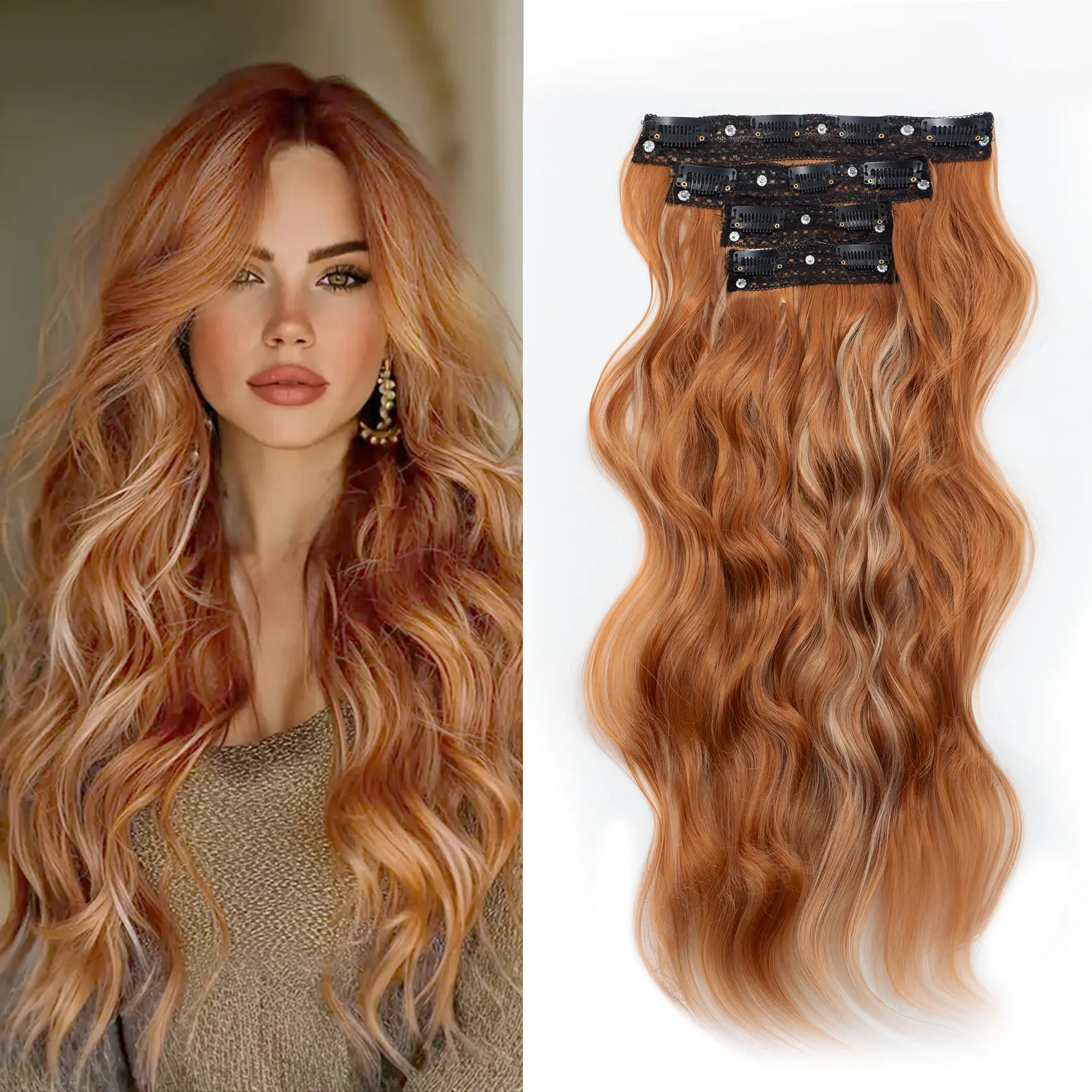 Golden Light Copper blonde balayege