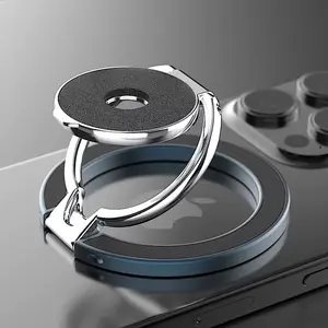 Magsafe New Dual-Sided Magnetic Phone Stand, Strong Magnet, 360 Degree Rotation, Foldable Metal Finger Ring Holder, Adjustable Desktop Mount, Magnetic Phone Grip