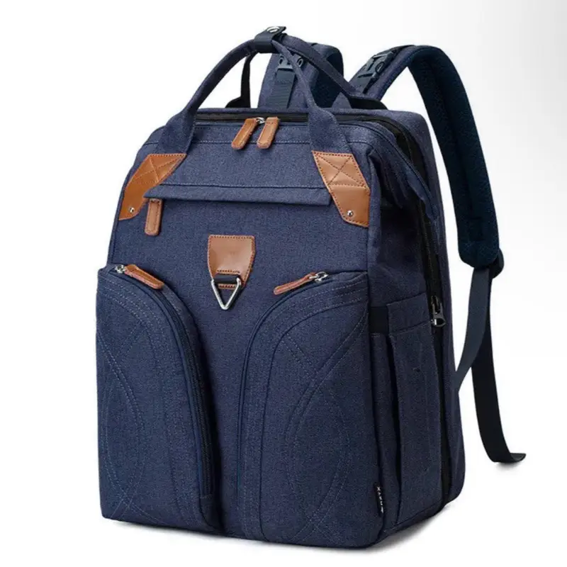Mom & Baby Maxi Comfort Backpack Large Capacity Lightweight with Dry Wet Separation & Bottle Bag 30x16x41cm Blue or Dark Grey