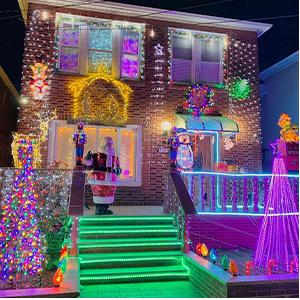 Christmas Lights Jumbo C9 Outdoor Lawn Decorations with Pathway Marker Stakes, 2 Pack 8.5 Feet String Lights Covered Jumbo Multicolored Light Bulb for Holiday Outside Yard Garden Decor, 10 Lights Christmas Lights Jumbo C9 Outdoor Lawn Decorations with Pathway Marker Stakes, 2 Pack 8.5 Feet String Lights Covered Jumbo Multicolored Light Bulb for Holiday Outside Yard Garden Decor, 10 Lights