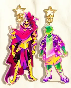 D3rlord3 & Avery Acrylic Keychain - ARG Inspired, [Searching for a world that doesn't exist]. Perfect For Bags, Keys, Or Gifts