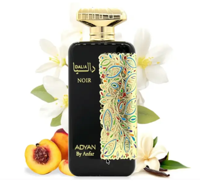 Adyan Dalia Noir Eau De Parfum for Women, Long Lasting Fruity Floral Spray with Notes of Jasmine, Amber & Musk, 3.4 oz (100ml), Alcohol-Based, Spray Apply, Single
