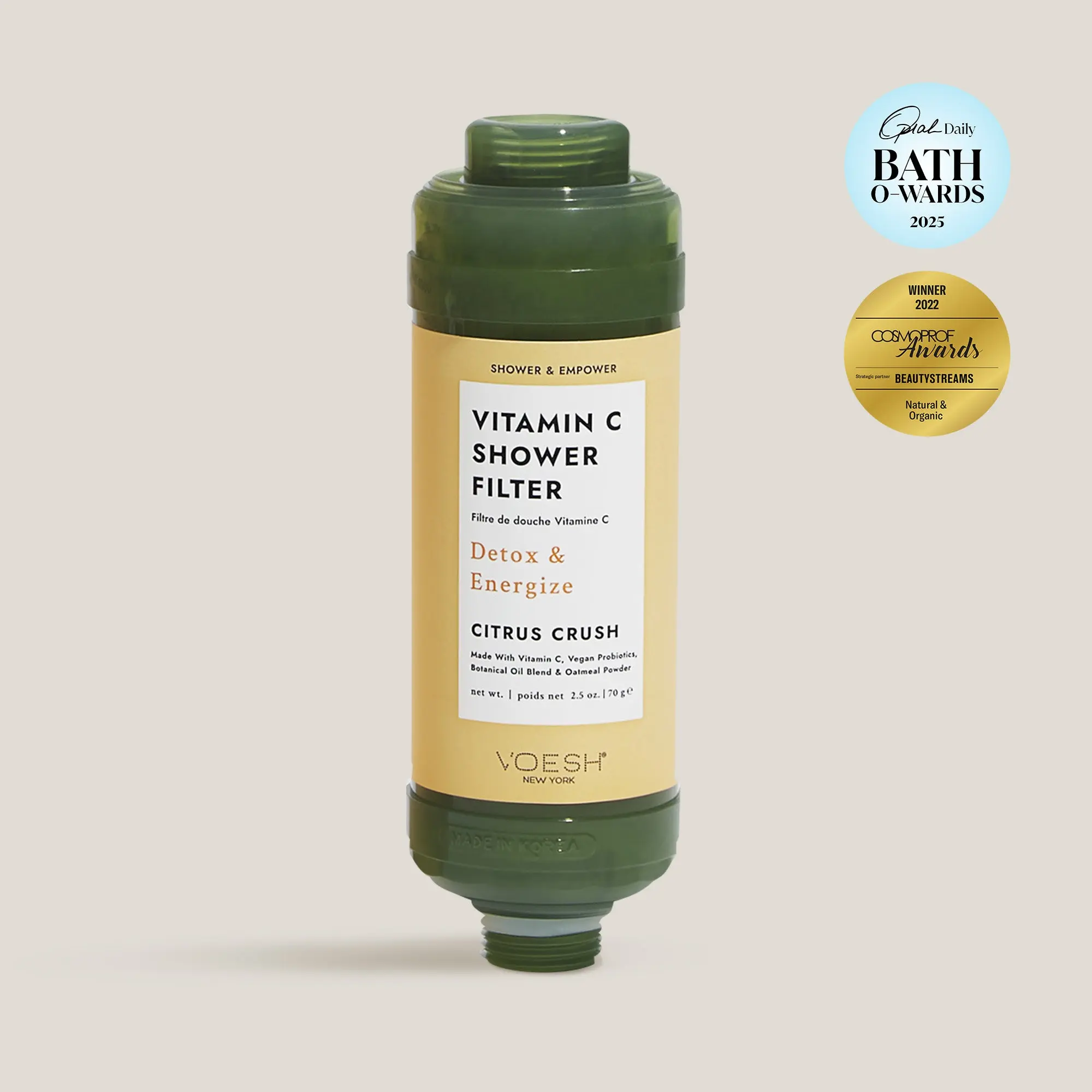 VOESH Vitamin C Shower Filter | Aromatherapy Water Filter for Skin & Hair