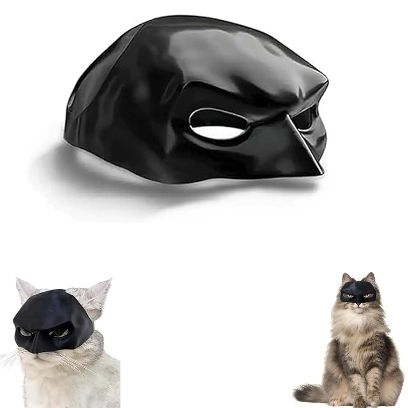 BEURFUX Cat Bat Mask Cat Bat Cosplay Hat mask for cat Halloween Costumes Accessories funny cat bat cosplay mask hat for Cat