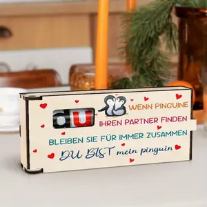 1pc/wooden chocolate gift box, with a romantic German theme and beautiful symbolism, suitable as a holiday or birthday gift for relatives, friends, and lovers on Thanksgiving, Christmas, New Year's Day, Valentine's Day, Mother's Day.