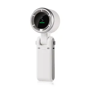 【Summer Essential】 2026 Popular Portable Handheld Turbo Fan, 5-Gear Wind Turbo Fan, 4000mAh Battery, 10-Hour Runtime, 3-in-1 Rechargeable Air Turbo Tech, for Outdoor Travel, Work, Father's Day Gift
