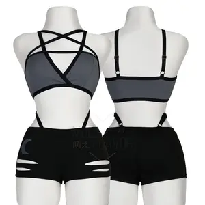 Loona Helluva Boss Wolf Top and Shorts Outfit (combined)