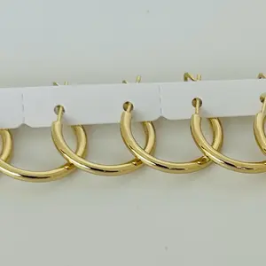 Gold Plated 14k Hoops - Elegant Jewelry for Women, Perfect for Any Occasion, High-Quality Craftsmanship, Durable and Stylish Design