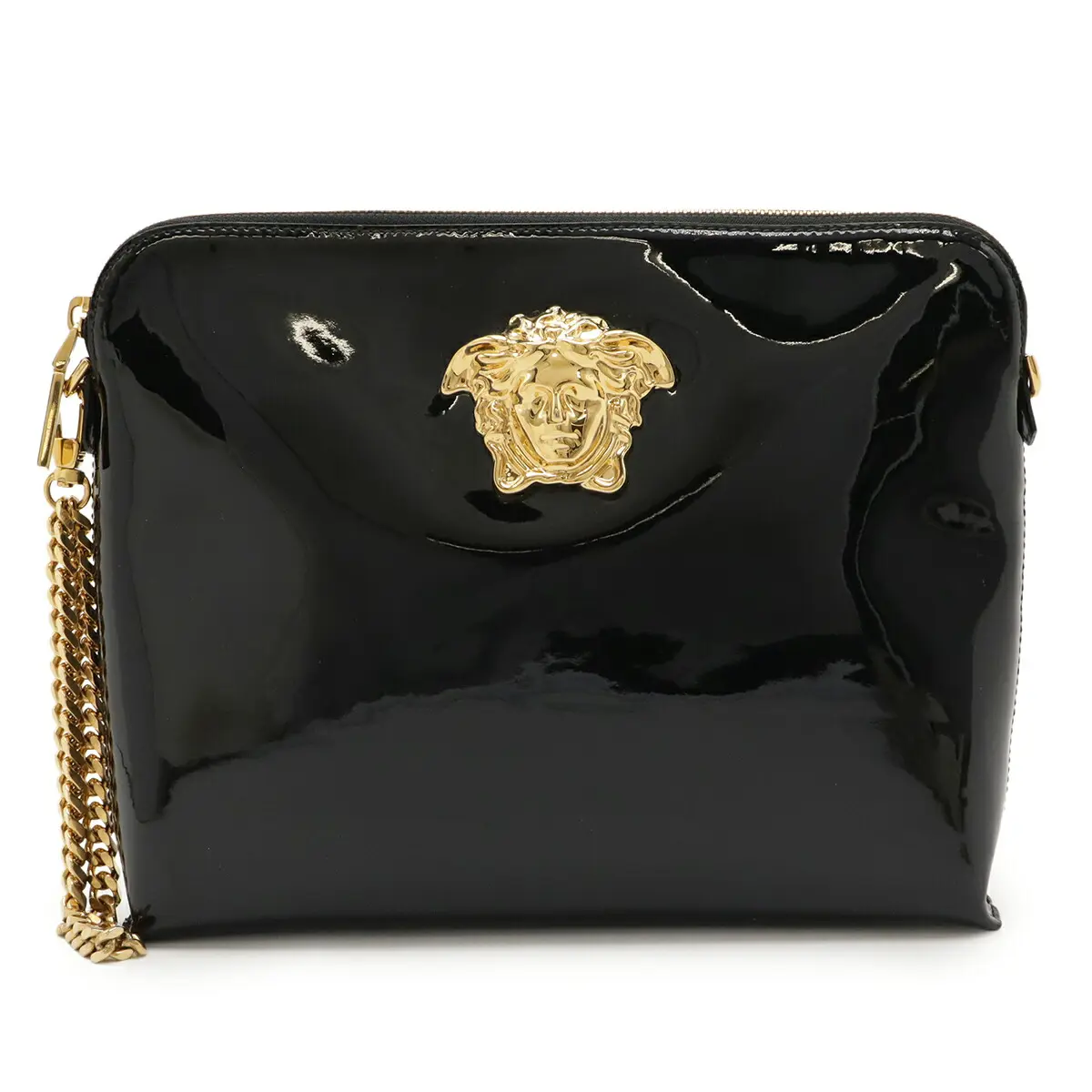 Pre-owned VERSACE Patent Leather Tote Bags Clutch Bag