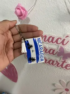 Llaveros sublimados con Banderas, Keychains, flags