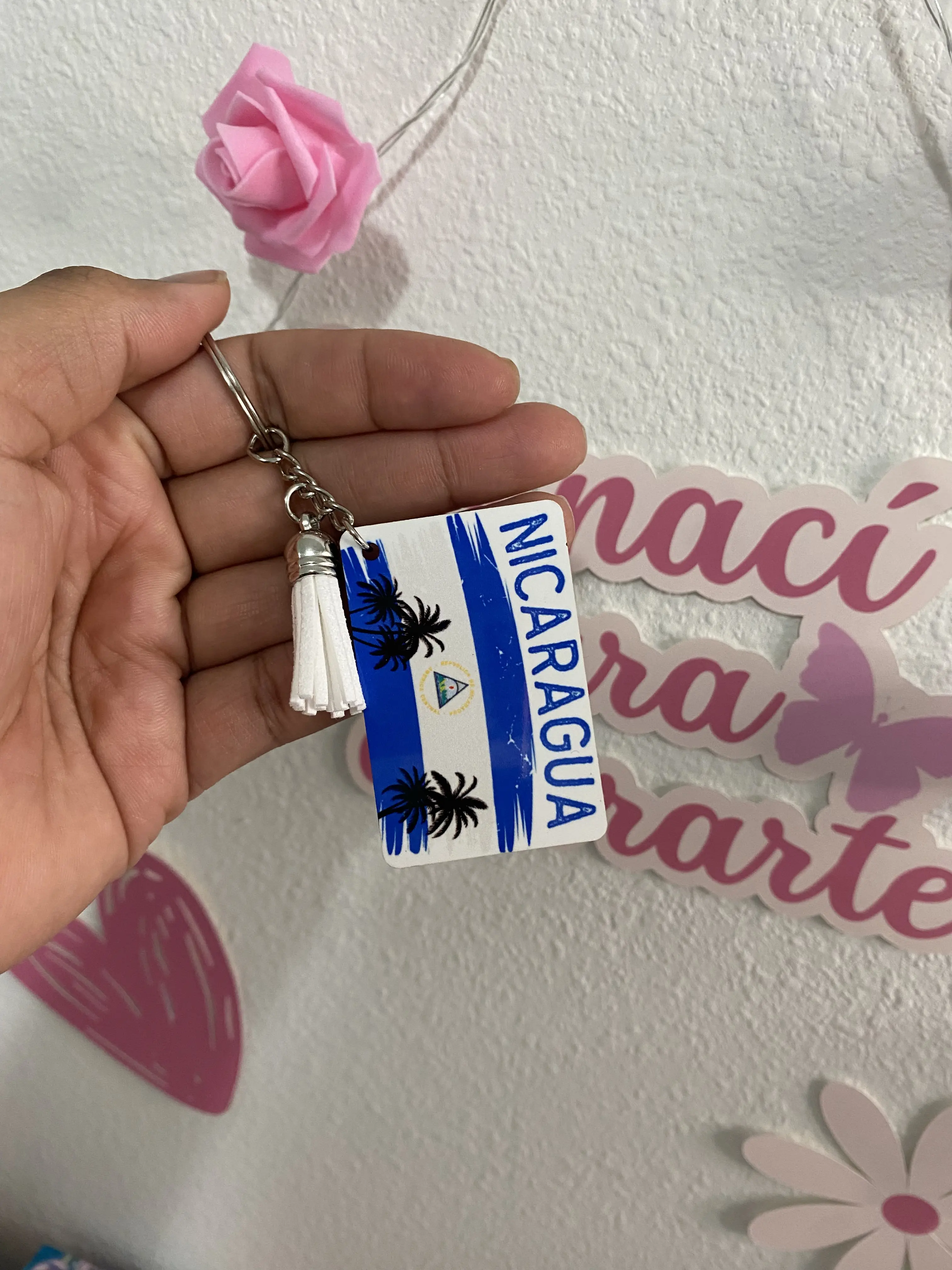 Llaveros sublimados con Banderas, Keychains, flags