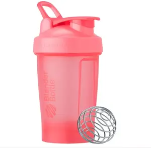 BlenderBottle Classic V2 Shaker Bottle Perfect for Protein Shakes and Pre Workout, 20-Ounce, Light Pink