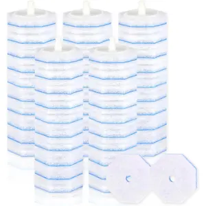 50 Count Disposable Toilet Wand Refills for Toilet Wand, 5X Cleaning Power  Refill, Bathroom Cleaning Supplies, No Falling Apart,