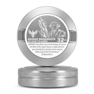 Premium Metal Storage Can - Laser Engraved Aluminum Tin, Metal Can, Portable EDC Container, Gift for Him, Travel-Friendly Organizer, G. WASHINGZYN