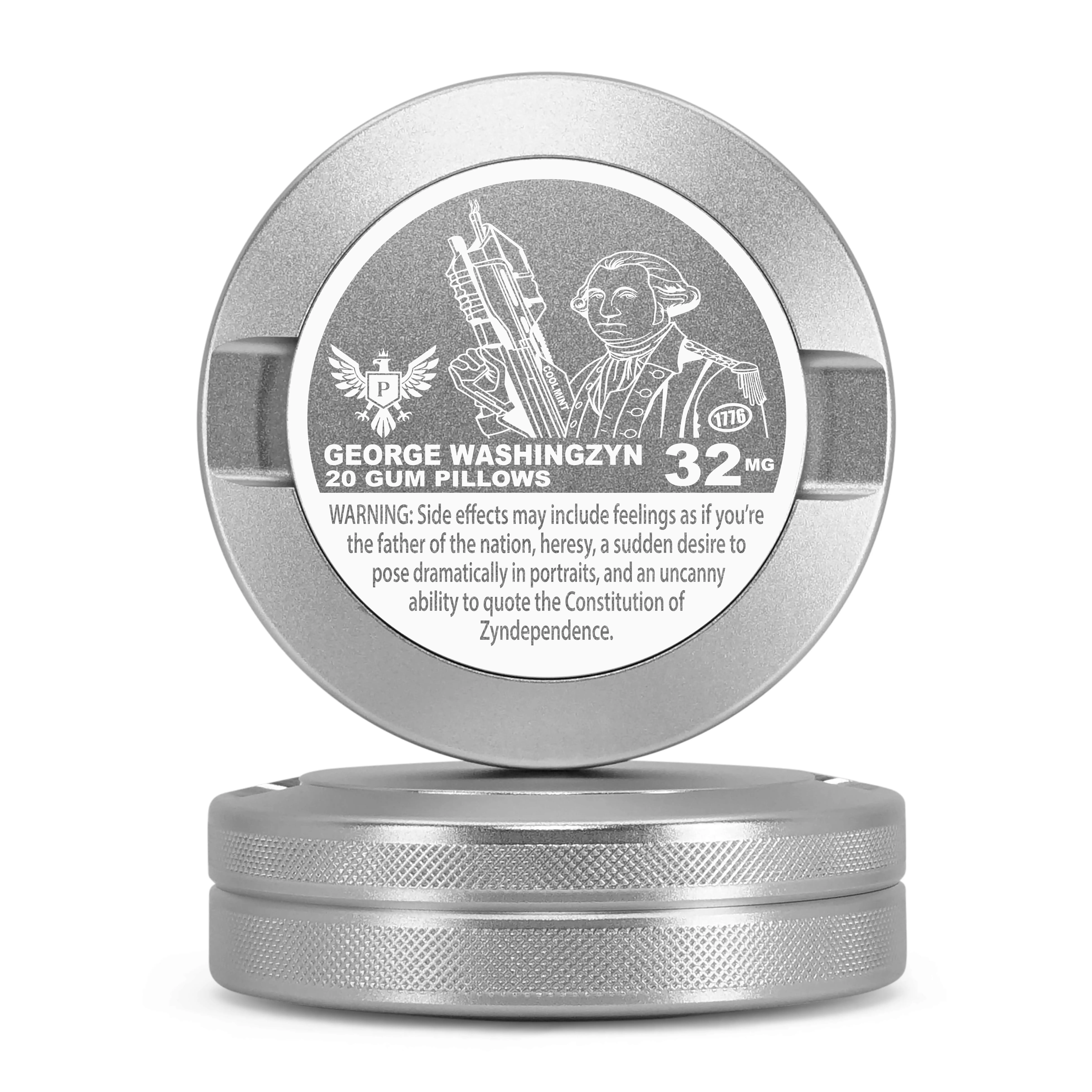 Premium Metal Storage Can - Laser Engraved Aluminum Tin, Metal Can, Portable EDC Container, Gift for Him, Travel-Friendly Organizer, G. WASHINGZYN