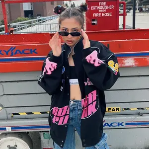 Born Pink Racer Jacket | K-pop Merch | K-pop Jacket | Trendy Racer Jacket