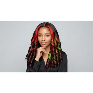 Unique Choice 5x5 Body Wave Multicolor HD Lace Closure Wig – Premium Silky Invisible HD | Pre-Plucked & Pre-Bleached Knots | Glueless & Beginner Friendly  | 100% Human Hair | No Chemicals, Unprocessed | 180% Density  |
