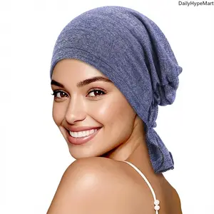 Versatile Cotton Turban, Stretch Sleep Hat & Breathable Head Wrap