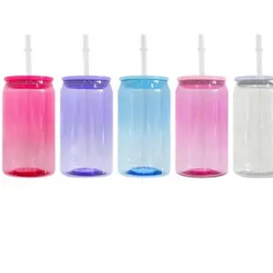 Acrylic 16oz color can cups (5 cups)