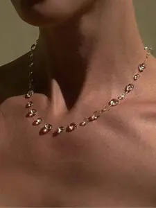 Women's UV Drip Glue Simulated Water Drop Necklace, Handmade Design, Perfect for Any Occasion, Elegant Jewelry Accessory