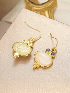 1pair Cute Crab Dangle Earrings, Fun & Playful Gift for Women, Elegant Geometric Design, Copper Chain Material, All Seasons Jewelry