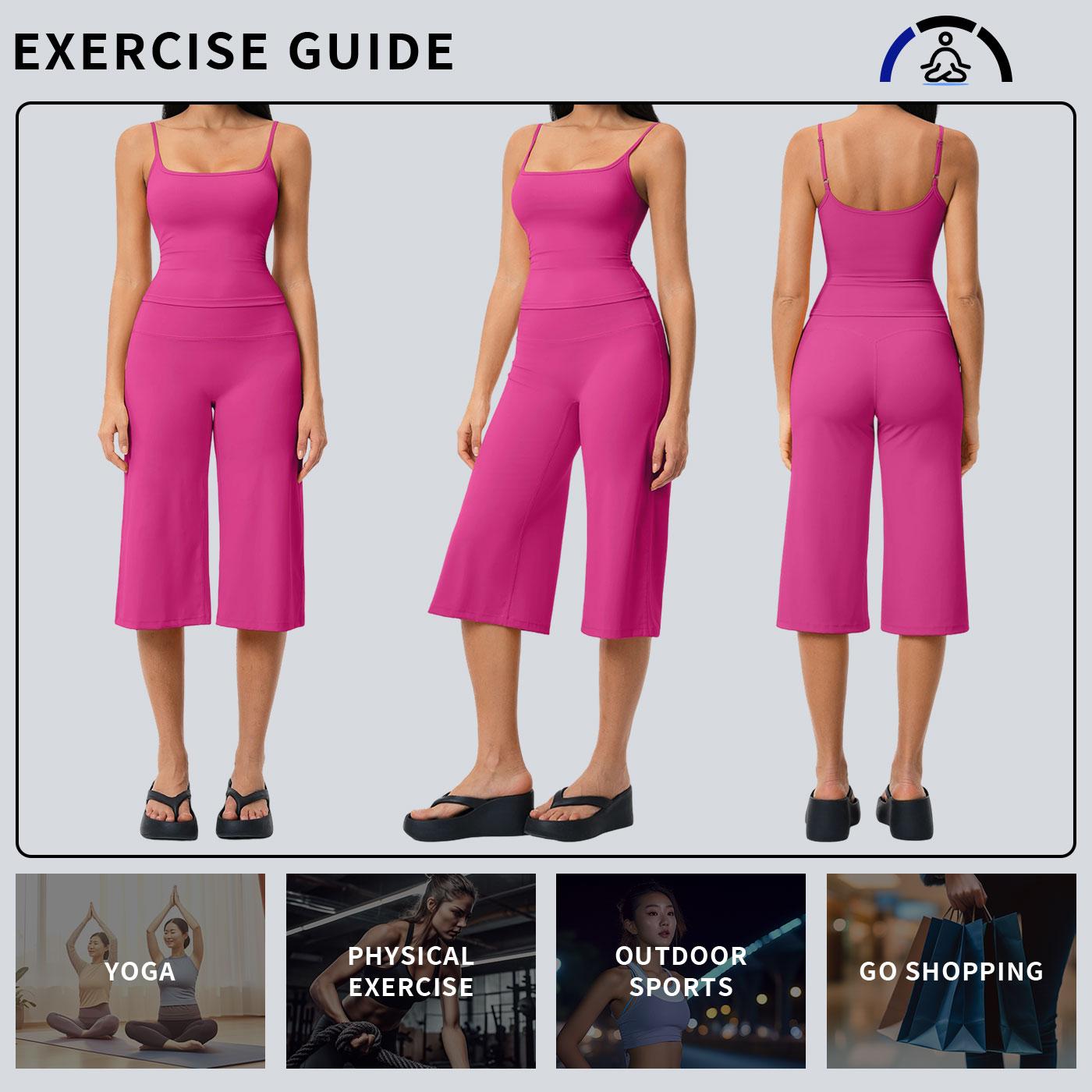 Tenwolf New Yoga Set: Camisole Top, High-Waisted Quick-Dry Casual Shorts, Running & Outdoor Yoga Outfit Tenwolf New Yoga Set: Camisole Top, High-Waisted Quick-Dry Casual Shorts, Running & Outdoor Yoga Outfit