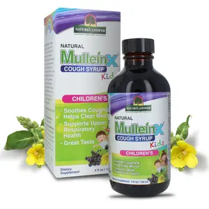 Nature's Answer Mullein-X Kids Liquid 4 Ounce | Respiratory Support | Non GMO Gluten Free | Natural Honey Flavor