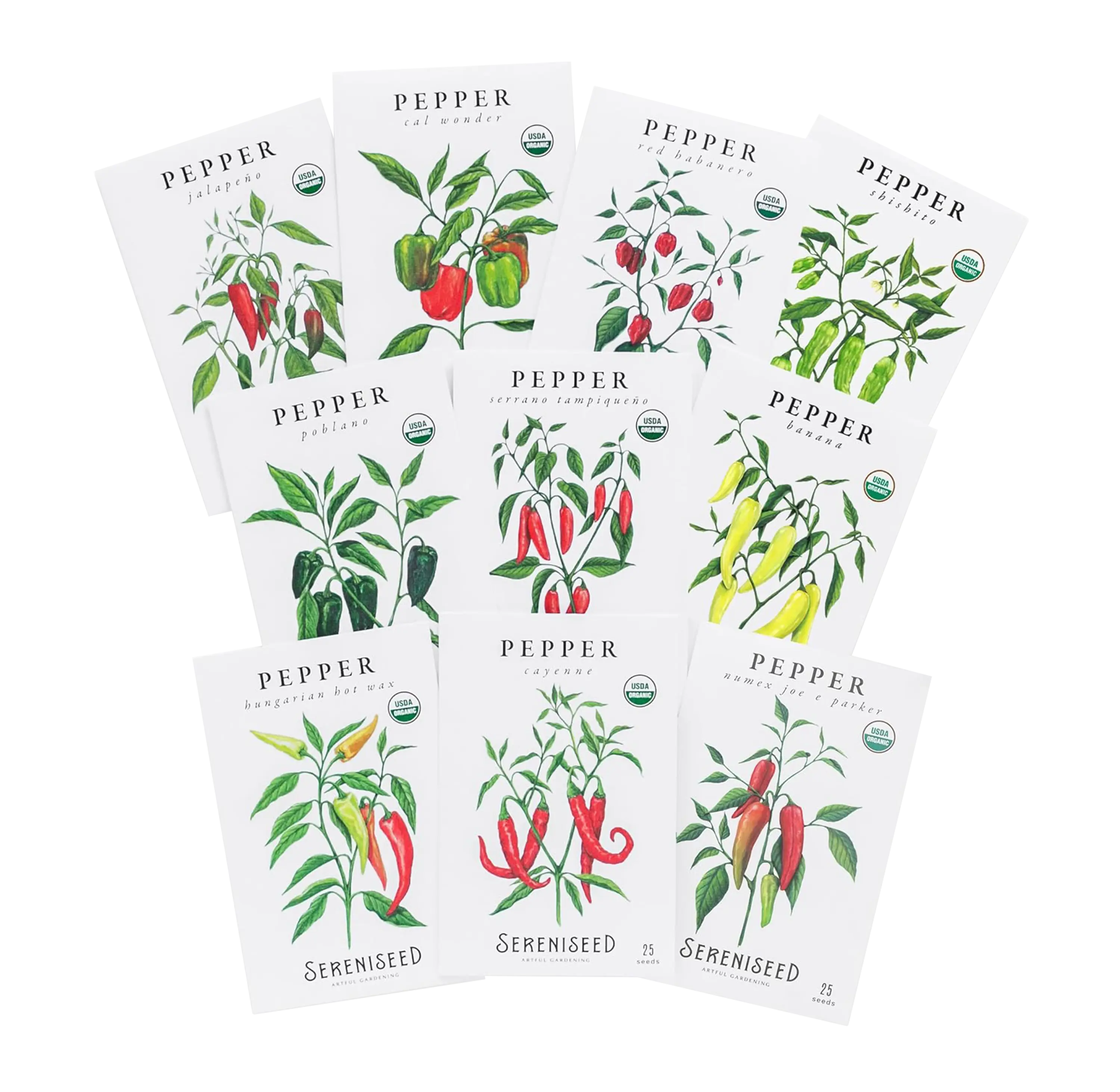 Organic Pepper Seeds (10-Pack)