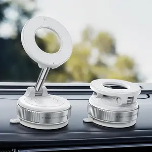 Upgraded Vacuum Magnetic Car Phone Holder 360° Reinforced 96LBS Ultra Suction Cup Phone Mount for MagSafe Cell Phone Holders for Your Car/Gym/Mirror Mount for iPhone