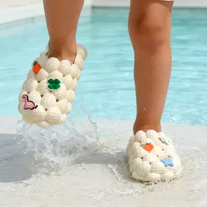 Lumubby Kids' EVA Slippers Ultra Lightweight Non-Slip Home Slippers for Boys & Girls Summer Bubble Textured Insoles Comfort Support Soft Breathable