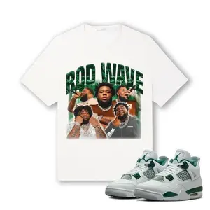 AJ 4 Oxidized Green Shirt , Rod Wave Shirt To Match Sneaker, RW Rapper T-shirt Music T- Shirt, Gift for Fan, Gift for Him, Gift for Her
