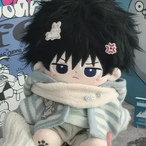 Stuffed 20cm Comic Jujutsu Kaisen Fushiguro Megumi Cartoon Plush With Skeleton Doll Change Clothes Toys for Kids Birthday Gifts