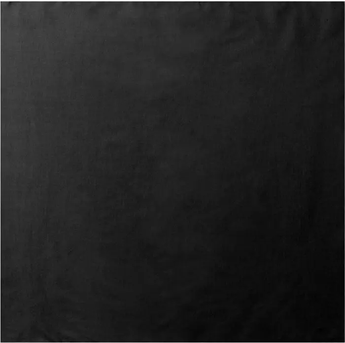 Unisex 27" x 27" Jumbo Solid Black Cotton Bandana - 100% Cotton Tactical Head Scarf, One-Size, Absorbs Sweat, Keeps Hair Out of Eyes, Protection From Sun, Wind & Dust, Rugged Use, Sewn on All 4 Sides, Very Stylish & Comfortable
