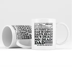 Dad's Dead Jackie Mug Roseanne Funny Quote