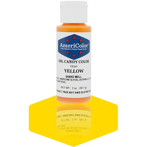 AmeriColor, Yellow, 2 Ounce, Candy Color Oil Food Color