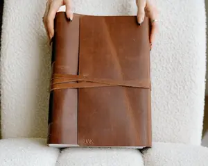 Personalized leather journal - Leather notebook with monogram or name / stocking stuffer / gifts for him gifts for her