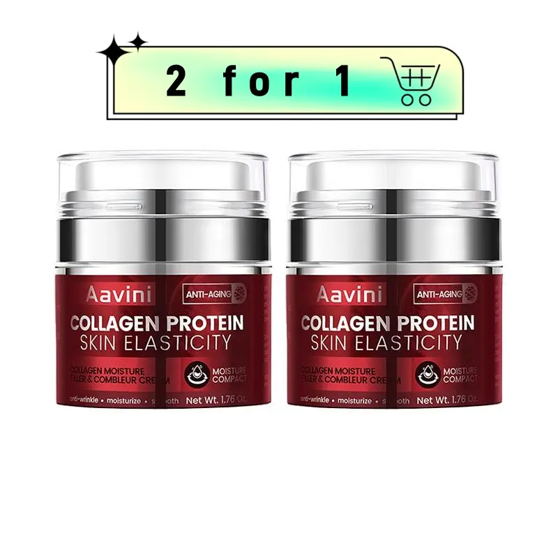 【Get 2 for 1! 】Aavini Collagen,Retinol & Hyaluronic Acid Cream,Instant Face Lift Cream,Anti-Aging,Anti-Wrinkle,Wrinkle-Fighting Face Moisturizer for Face,Daily Moisturizer Face Cream 1.76 fl.oz.1