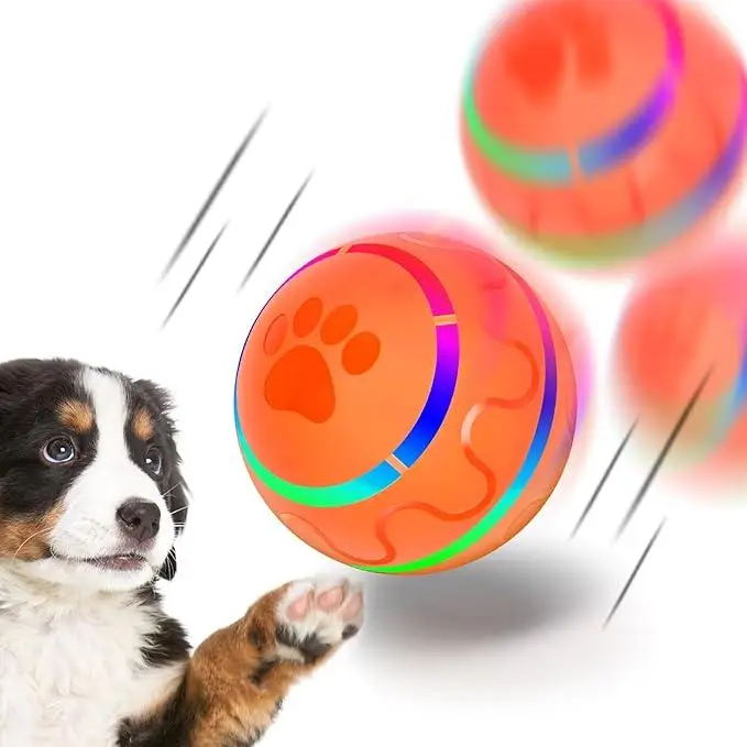 Interactive Dog Toys Dog , Durable Motion Activated Automated Rolling Toys for Dogs and Cats, Small/Medium/Large Dogs, USB Rechargeable Gravity Ball