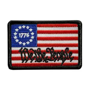 We The People Betsy Ross 1776 Flag Patch[Hook Fastener - WP5]