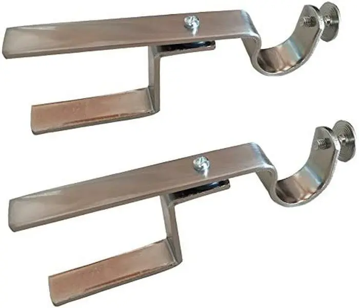 NoNo Bracket XL - No Drill Curtain Rod Bracket Attachment for XL Blinds (Nickel)