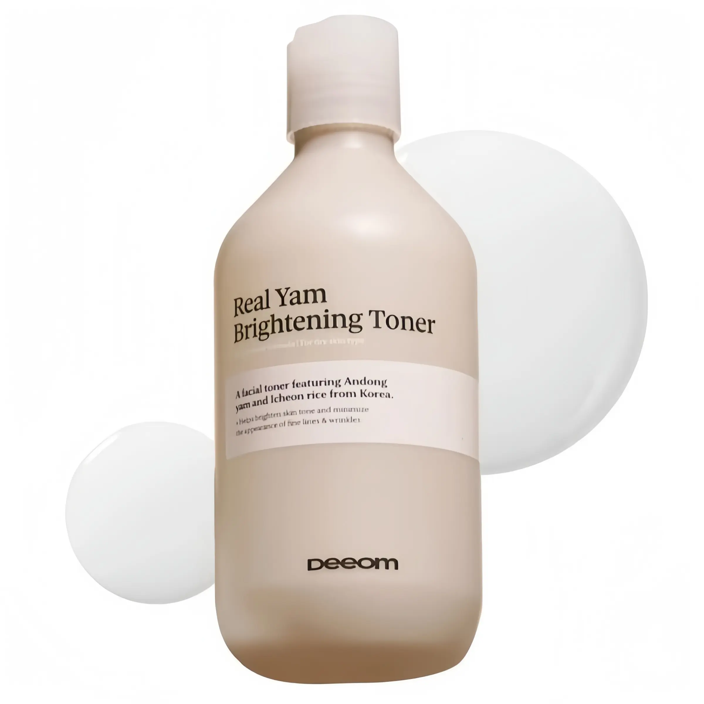 [DEEOM] Korean Yam-Rice Toner I 100,000 PPMHigh Concentrate | Glass Glow + Anti-Wrinkle +Intense Winter Nourishment + Deep Hydration，Quick Absorb, Non Sticky, Large 300ml, ForDry Sensitive Skin, Daily Hydrating Care