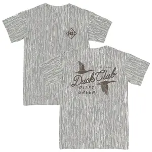 Riley Green Duck Club Real Tree Camo T-Shirt – Classic Camo Dri-Fit for Outdoor Adventures