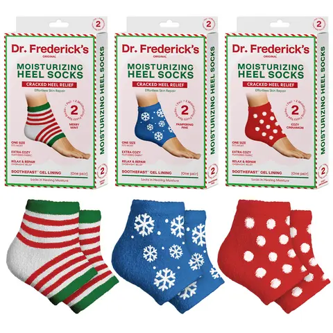 Women's Original Cotton Blend Ankle Socks - 3-Pair Holiday Pack, Breathable, Pineapple Design, Cracked Heel Hydration, Slip-Resistant, Flip-Flop Compatible, Valentine's/Christmas Limited Edition Summer Pull-On, Underwear for Women, Secure Fit