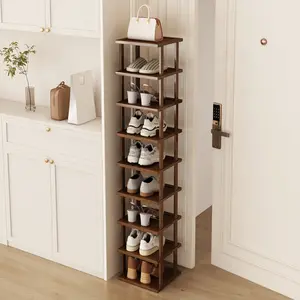 Natural Bamboo Shoe Rack | Multi-Tier Minimalist Shoe Storage | Compact Entryway Organizer