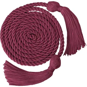 68" 2026 Graduation Honor Cords Pack for Students, Maroon Jujube