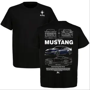 Ford Mustang Dark Horse Graphic T-shirt, Truck & Car Enthusiast Shirt, Perfect For Ford Fans, Full Size, Full Color, For Men, For Women