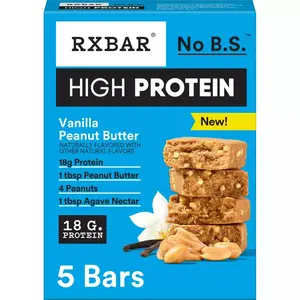 RXBAR High Protein Bars Vanilla Peanut Butter - 10.5oz/5ct Snack Flavor